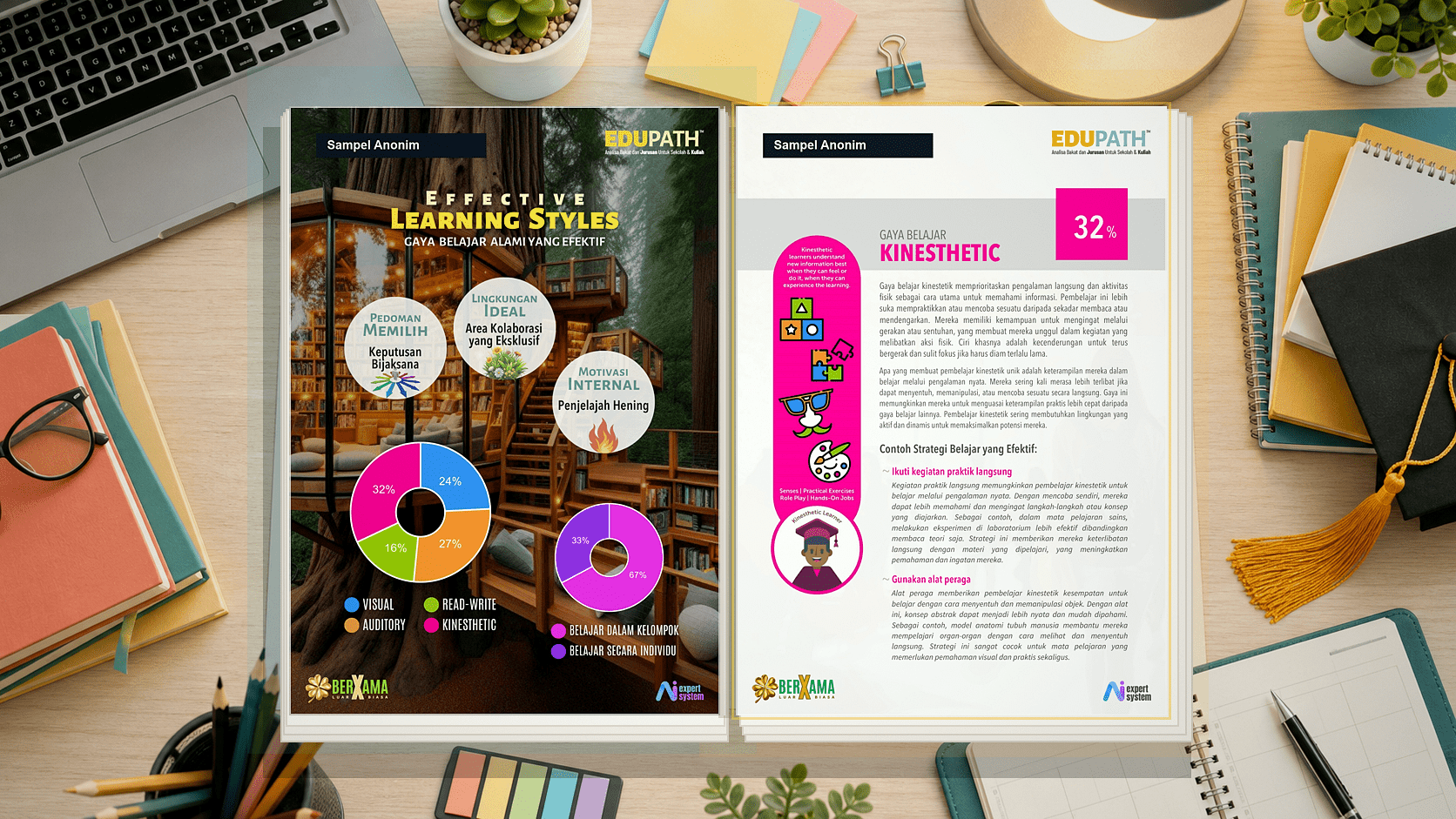 Contoh halaman Effective Learning Styles Edu Path