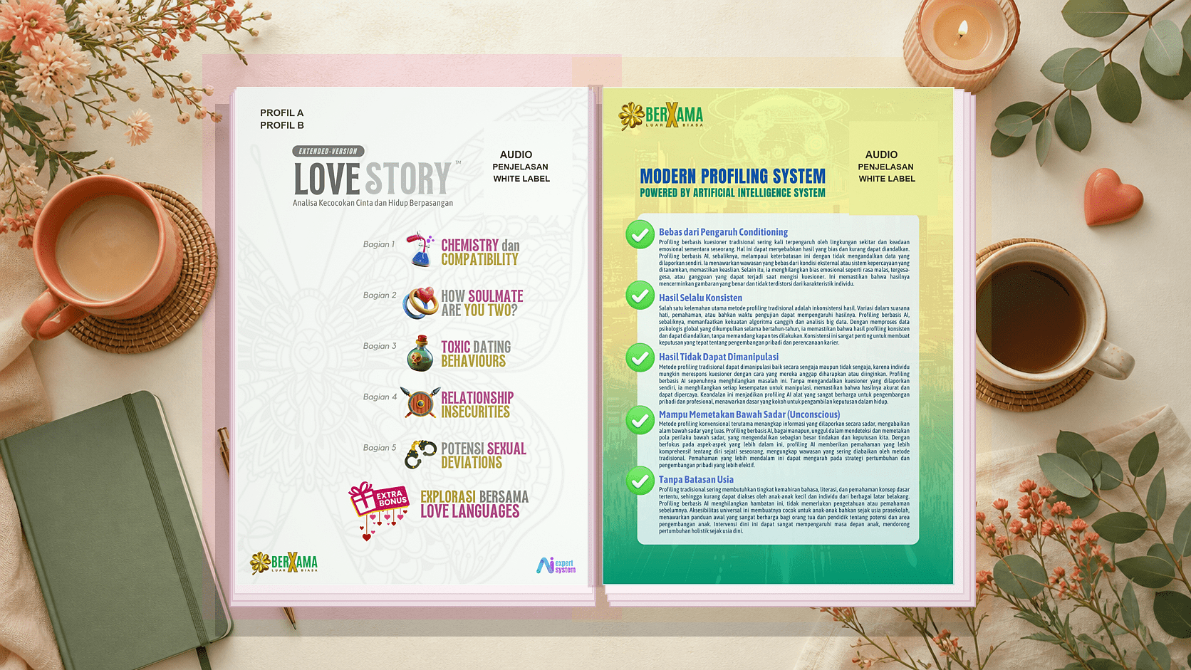 Roadmap isi report Love Story yang sudah dianonimkan