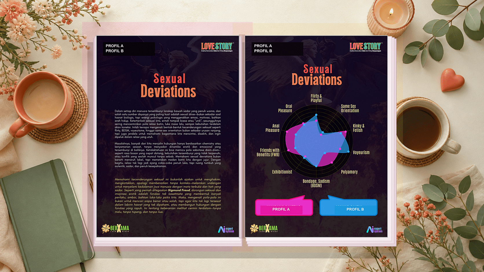 Peta potensi seksual dan kedekatan intim dalam Love Story