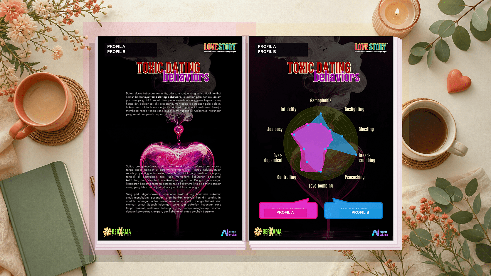 Peta Toxic Dating Behaviors dalam Love Story