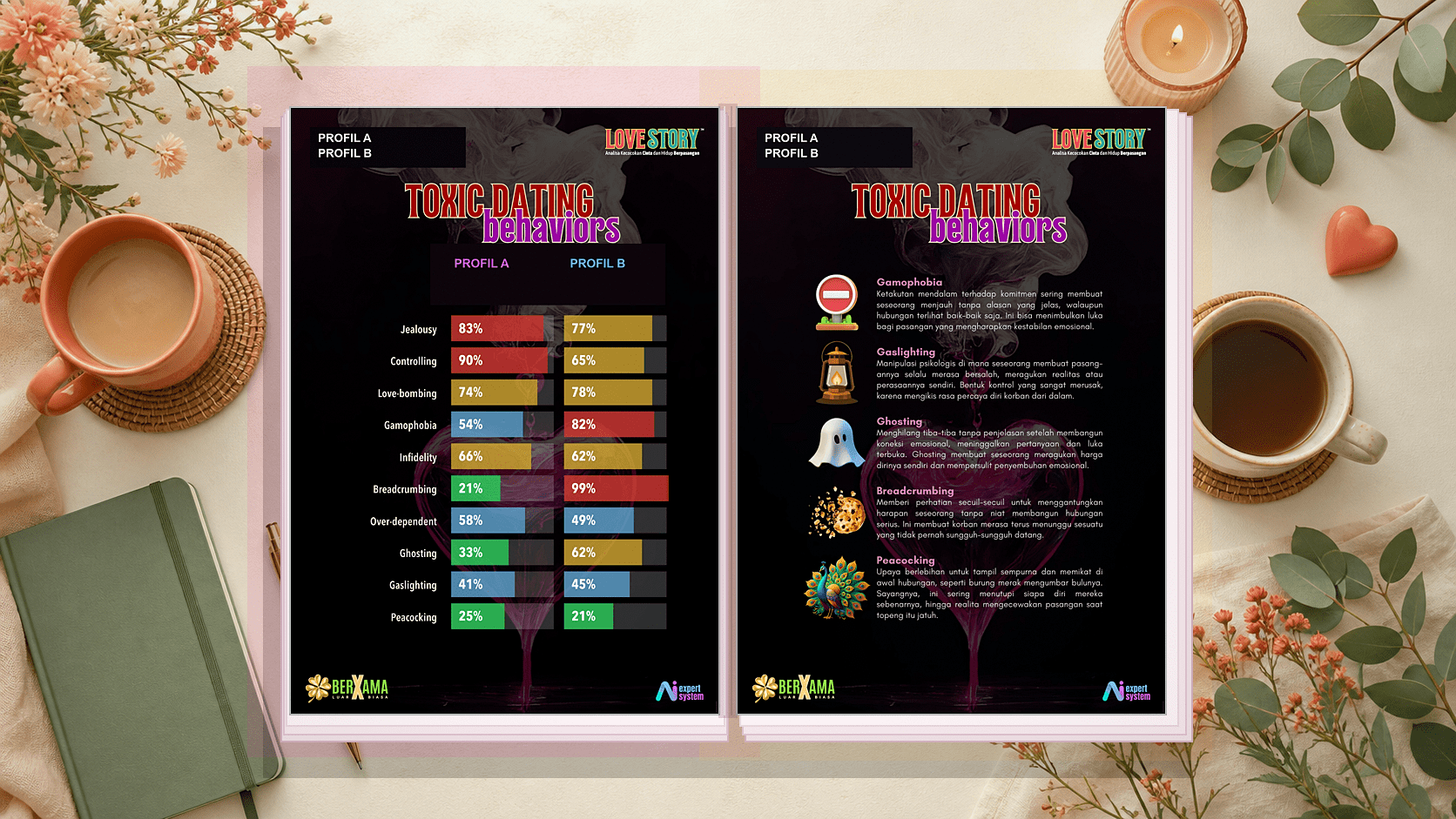 Skor Toxic Dating Behaviors dan penjelasannya