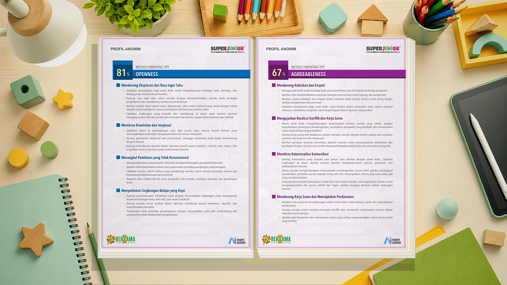 Contoh halaman O.C.E.A.N. Effective Parenting Super Junior